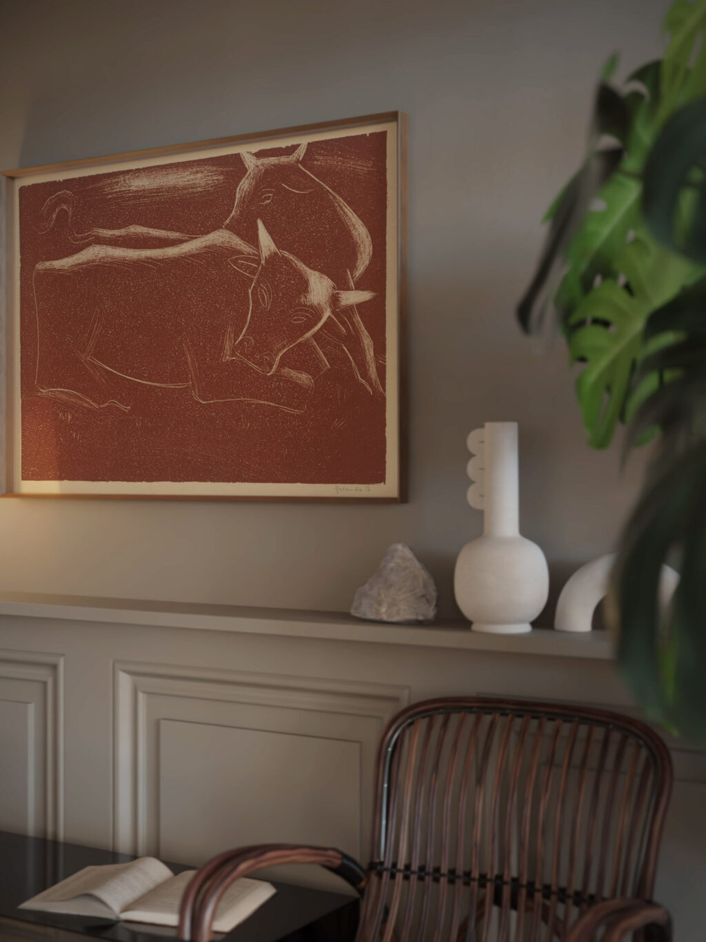 Cows 1936 Mikulas Galanda video mockup