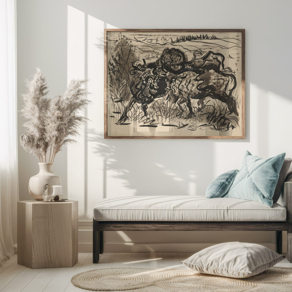 Cows in a Pasture 1940 Arnold Peter Weisz Kubincan 5 mockup
