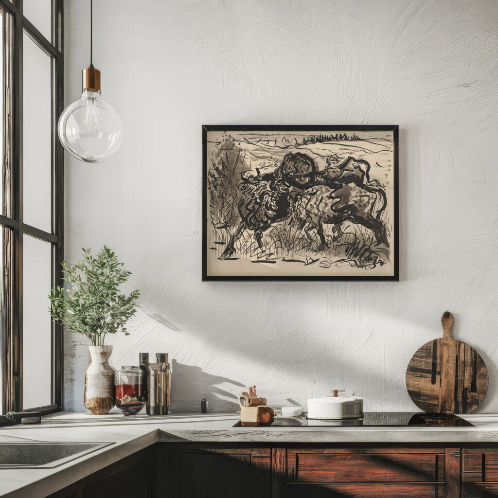 Cows in a Pasture 1940 Arnold Peter Weisz Kubincan 6 mockup