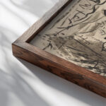 Cows in a Pasture 1940 Arnold Peter Weisz Kubincan close up dark wood mockup