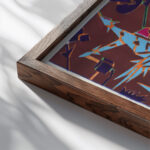 Creations Pl.01 1945 Jef de Schilder close up dark wood mockup