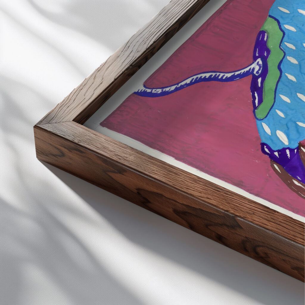 Creations Pl.02 1945 Jef de Schilder close up dark wood mockup