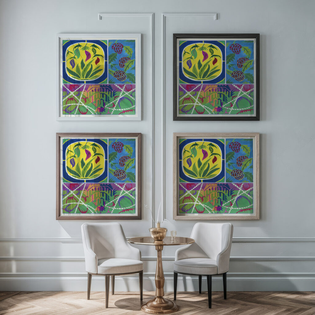 Creations Pl.03 1945 Jef de Schilder framed posters mockup