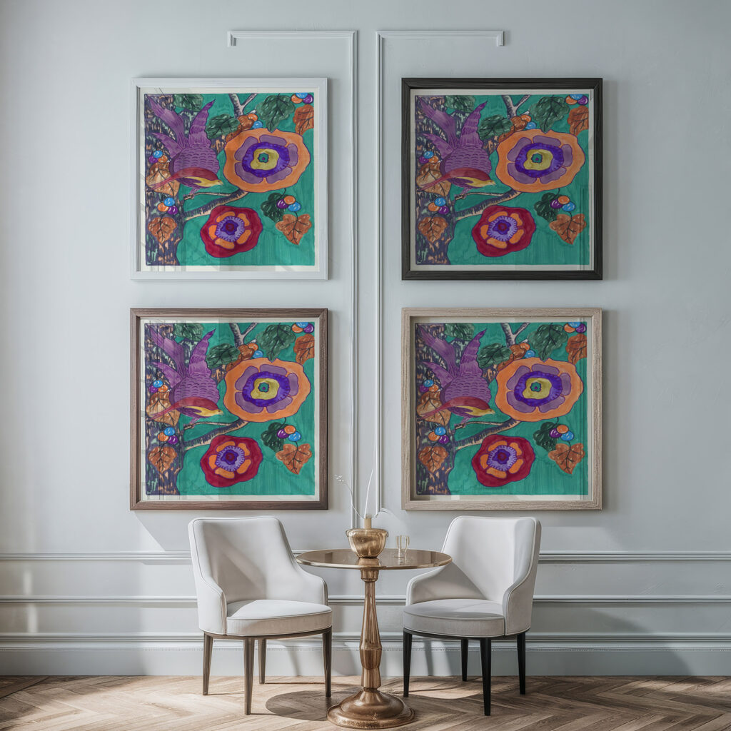 Creations Pl.04 1945 Jef de Schilder framed posters mockup