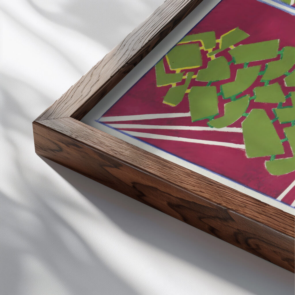 Creations Pl.11 1945 Jef de Schilder close up dark wood mockup