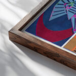 Creations Pl.14 1945 Jef de Schilder close up dark wood mockup