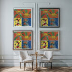 Creations Pl.17 1945 Jef de Schilder framed posters mockup