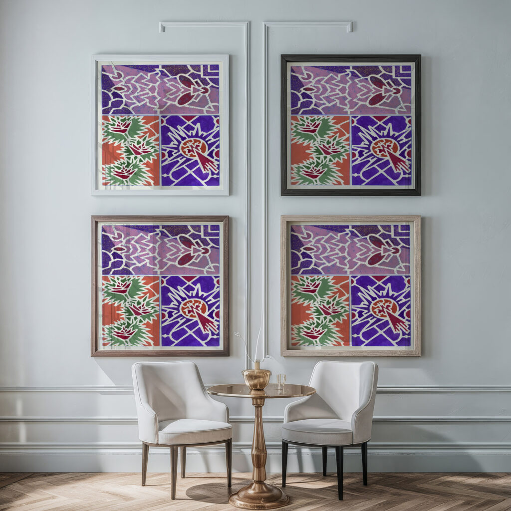 Creations Pl.20 1945 Jef de Schilder framed posters mockup