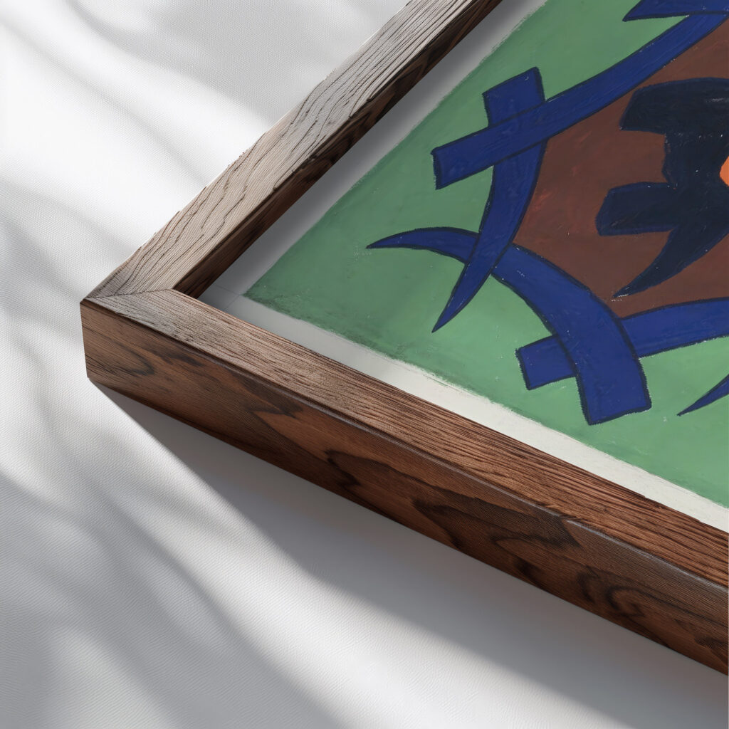 Creations Pl.21 1945 Jef de Schilder close up dark wood mockup