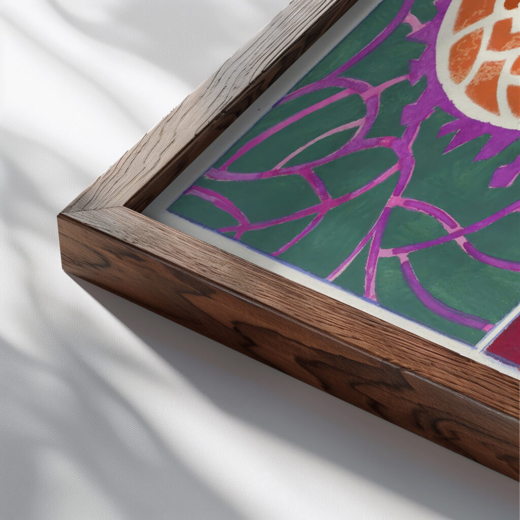 Creations Pl.22 1945 Jef de Schilder close up dark wood mockup
