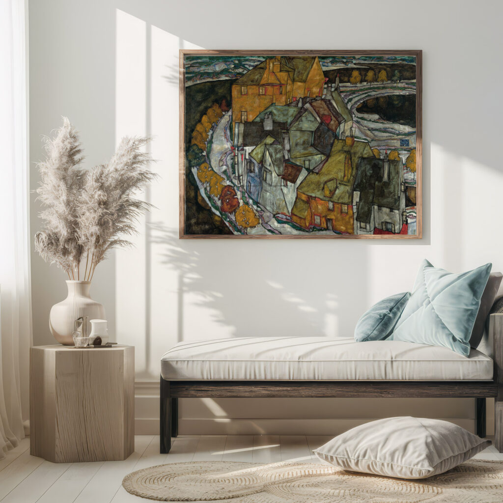 Crescent of Houses II 1915 Egon Schiele 5 mockup