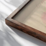 Crimson 1808 Mary Gartside close up dark wood mockup Crimson 1808 Mary Gartside close up dark wood mockup