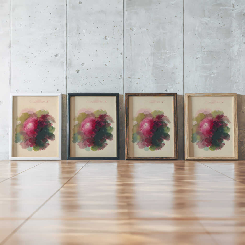 Crimson 1808 Mary Gartside framed posters mockup Crimson 1808 Mary Gartside framed posters mockup