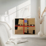 Croce rossa e palle bianche 1921 Laszlo Moholy Nagy 4 mockup