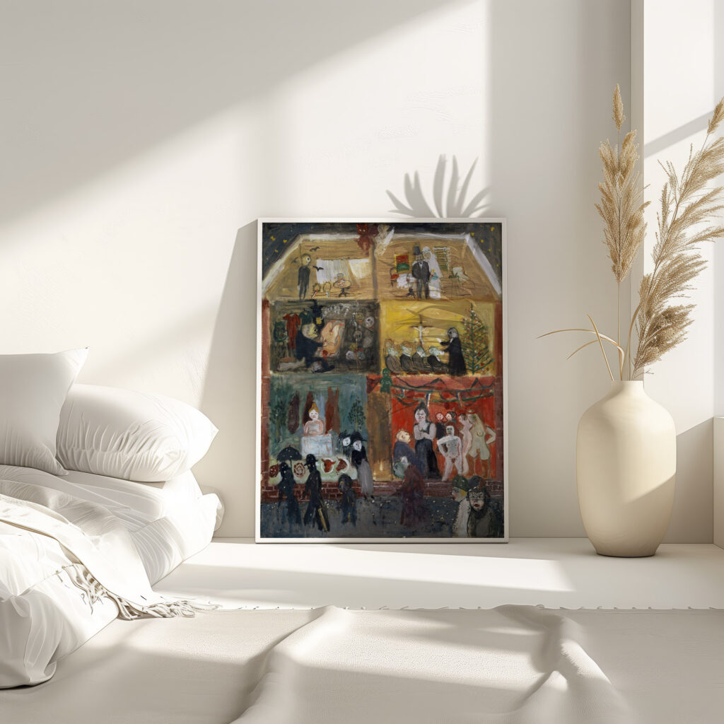 Cross Section of a House 1931 Walter Kurt Wiemken 4 mockup