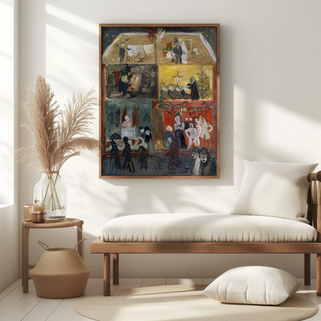 Cross Section of a House 1931 Walter Kurt Wiemken 5 mockup