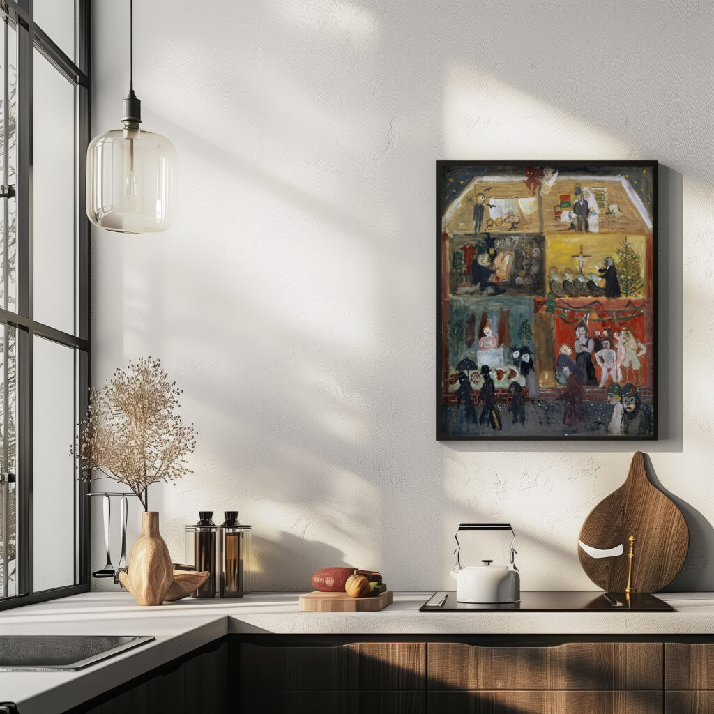 Cross Section of a House 1931 Walter Kurt Wiemken 6 mockup