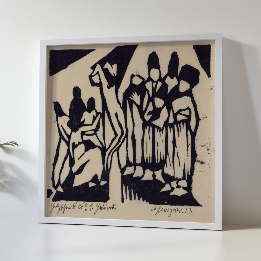Crucifixion I 1913 Wilhelm Morgner 5 mockup