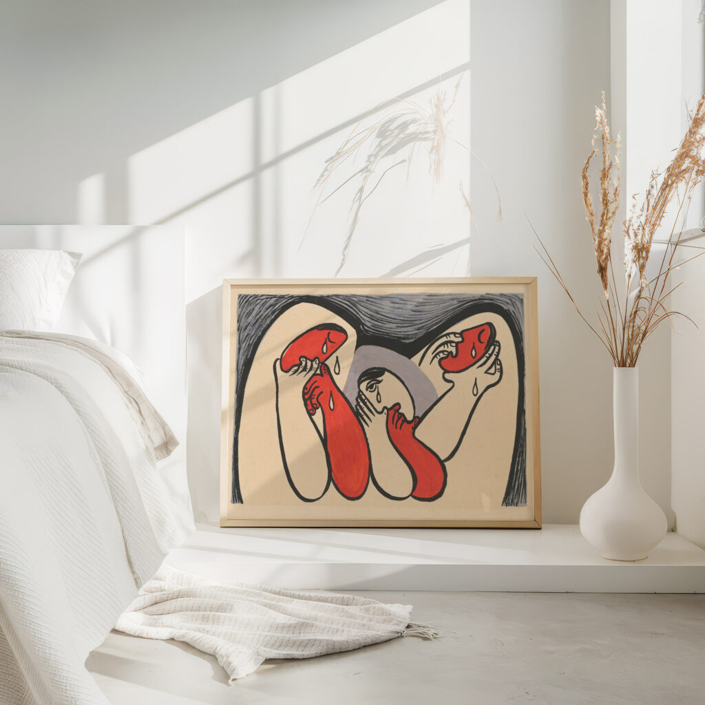 Crying women 1938 Mikulas Galanda 4 mockup