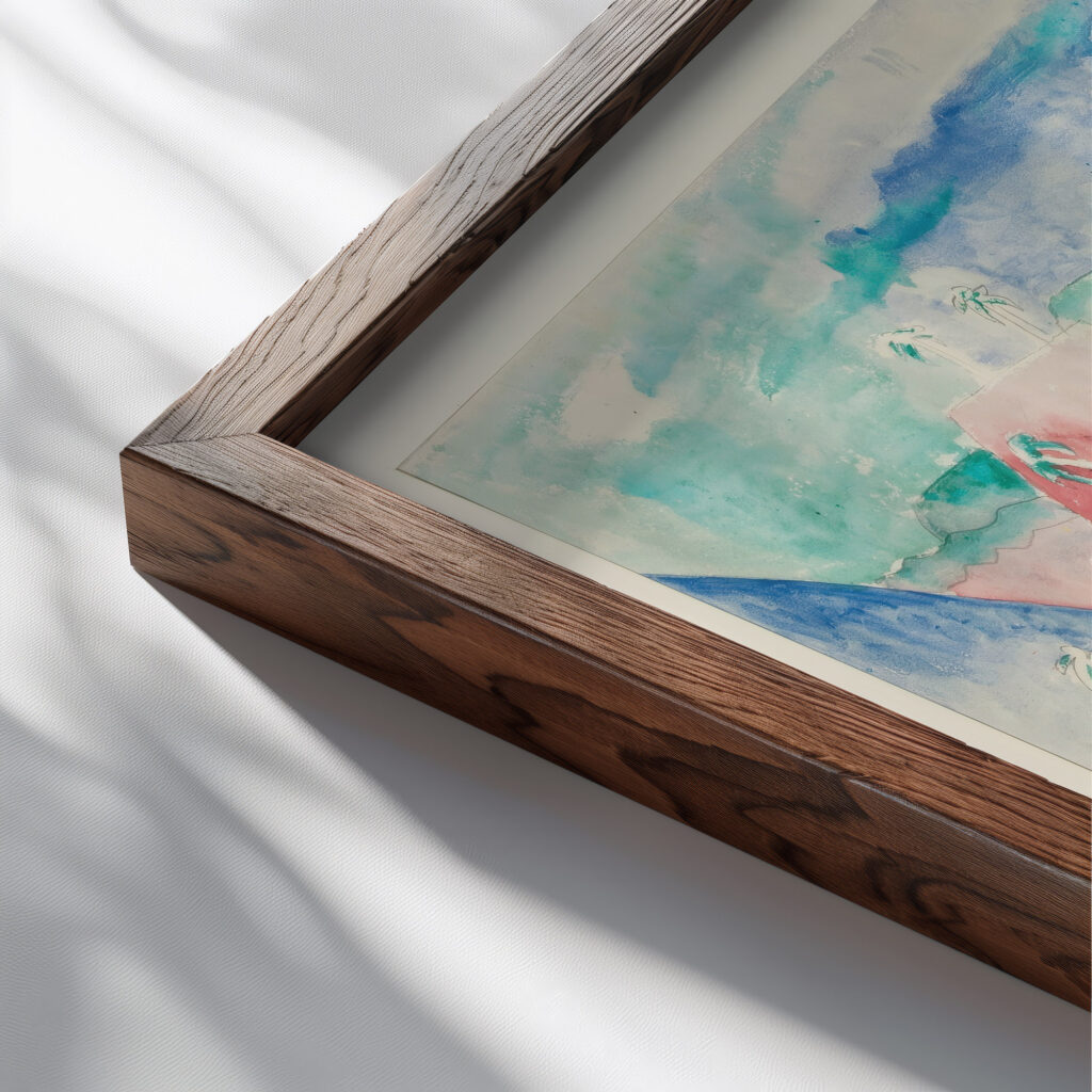 Cuban Landscape 1926–27 Paul Gaulois close up dark wood mockup