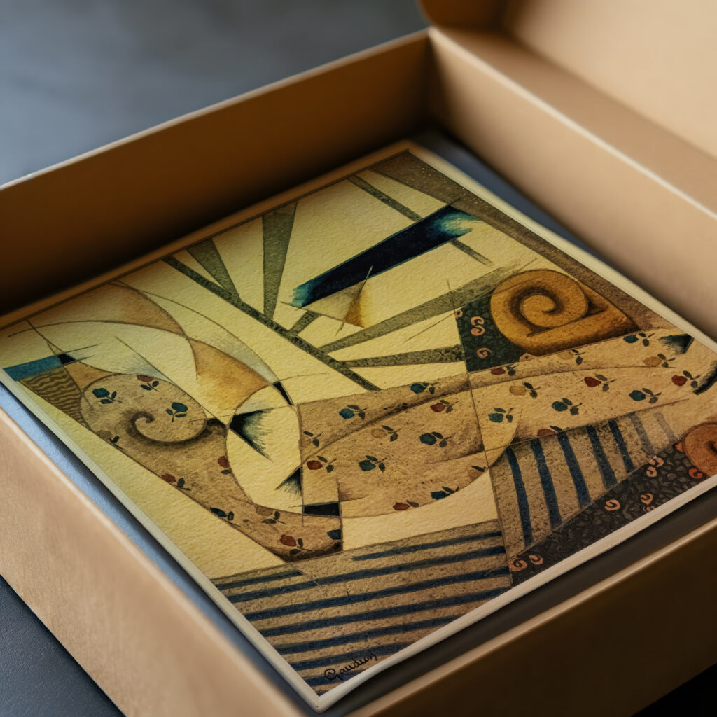 Cubic odalisque Georges Gaudion video mockup