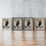 Cubist Composition Centre Noir 1921 Albert Gleizes framed posters mockup