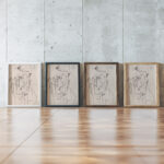 Cubist Composition – The Head 1912 1913 Oto Gutfreund framed posters mockup