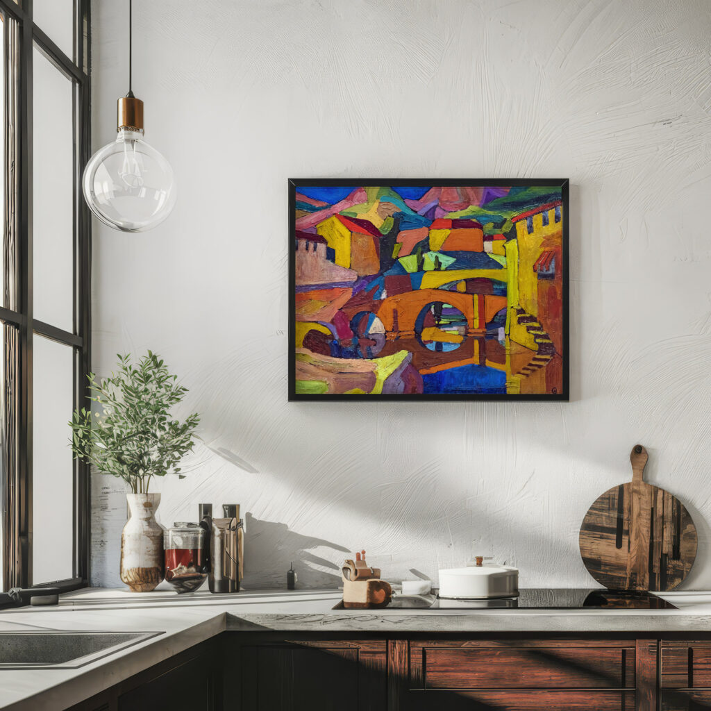 Cubist village 1910 Georges Gaudion 6 mockup
