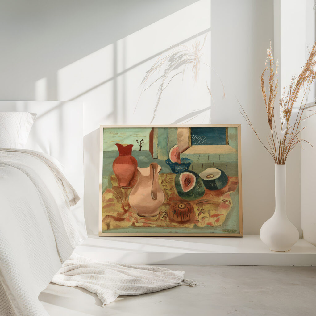 Cut melons circa 1931 Frances Hodgkins 4 mockup