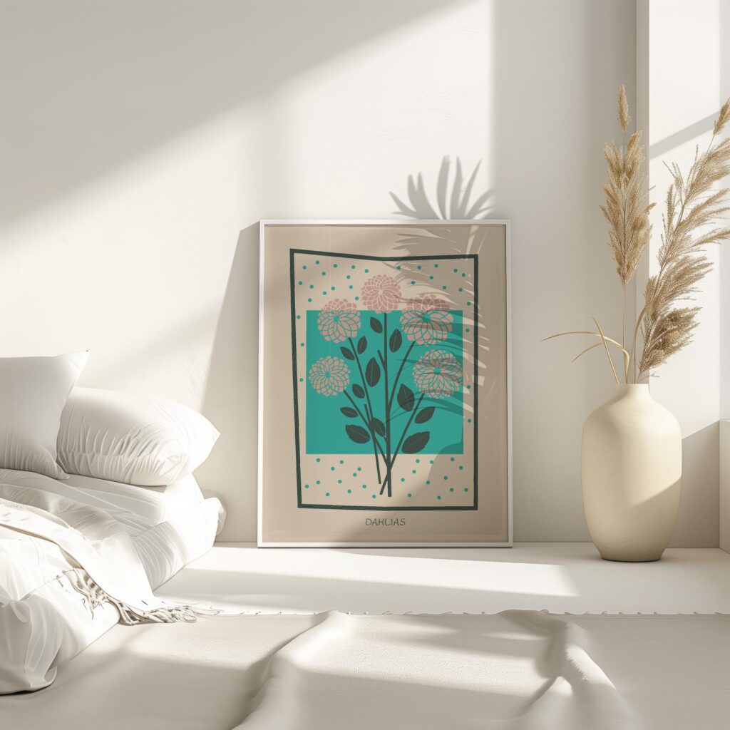 Dahlias 4 mockup