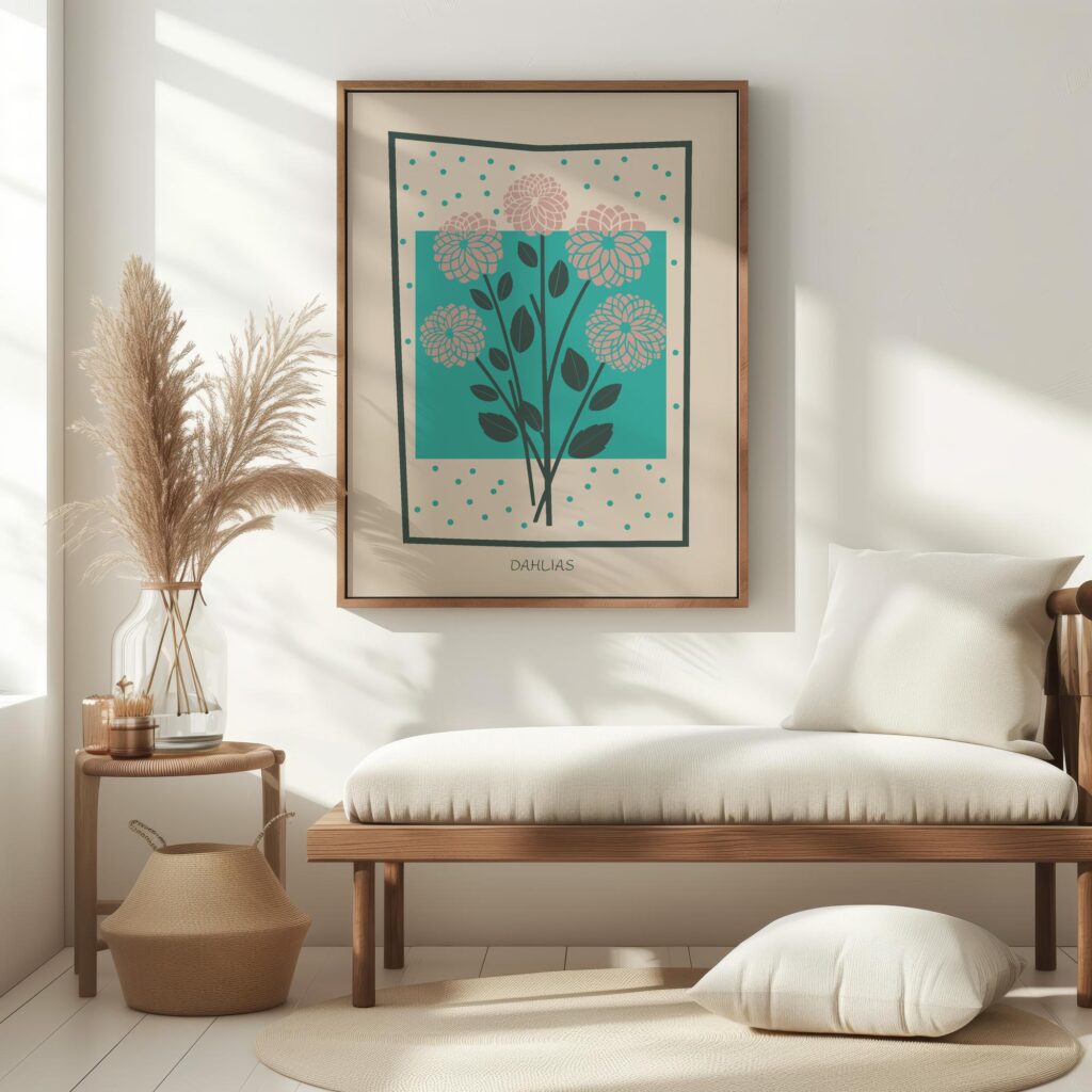 Dahlias 5 mockup