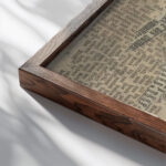 Dame und Zuchthaus around 1941 Karl Wiener close up dark wood mockup