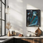 Damenbildnis mit Lilie 1914 Hermann Stenner 6 mockup