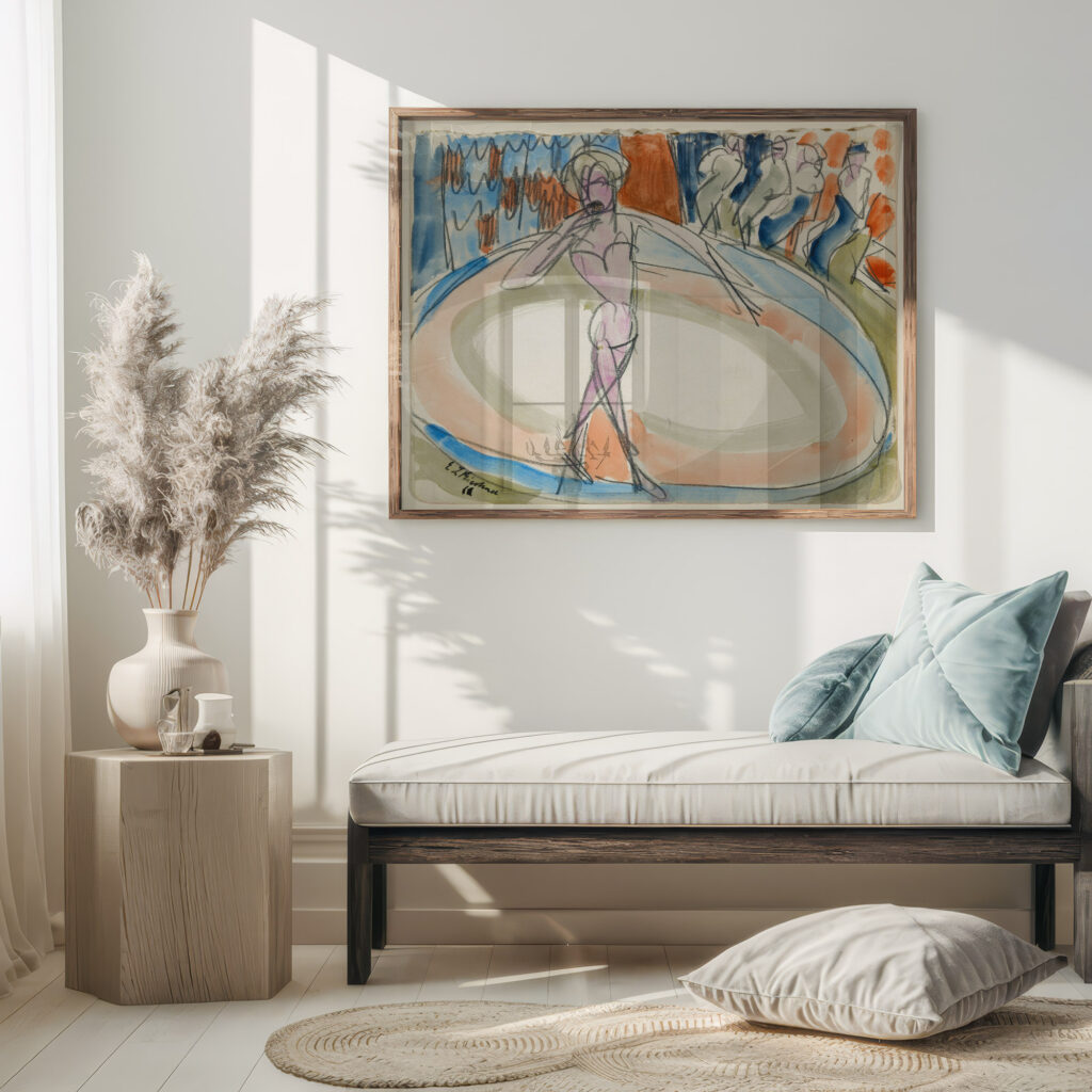 Dancing woman at the cabaret ca 1913 Ernst Ludwig Kirchner 5 mockup