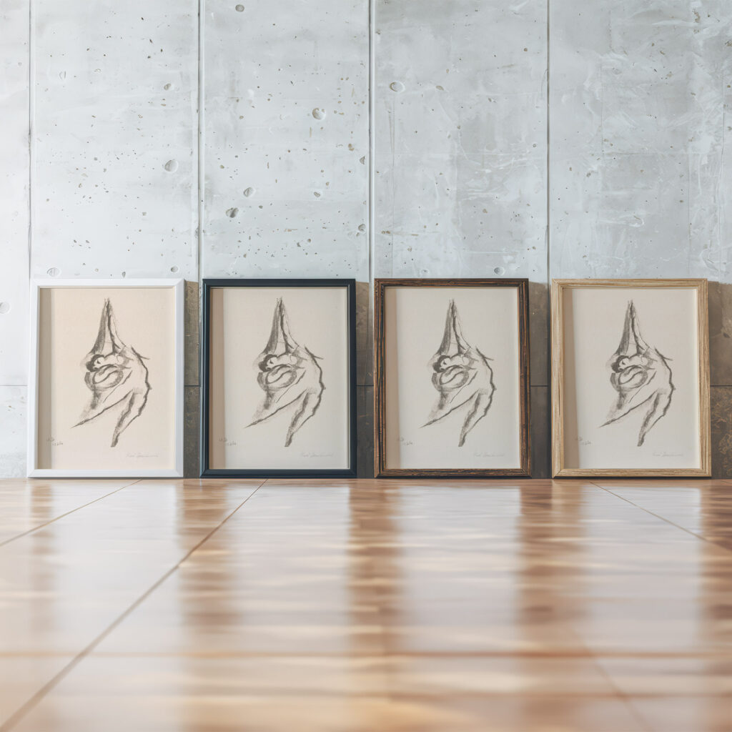 Dansende vrouw 1923 Henri Braakensiek framed posters mockup