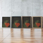 Das Herz 1899 Edvard Munch framed posters mockup