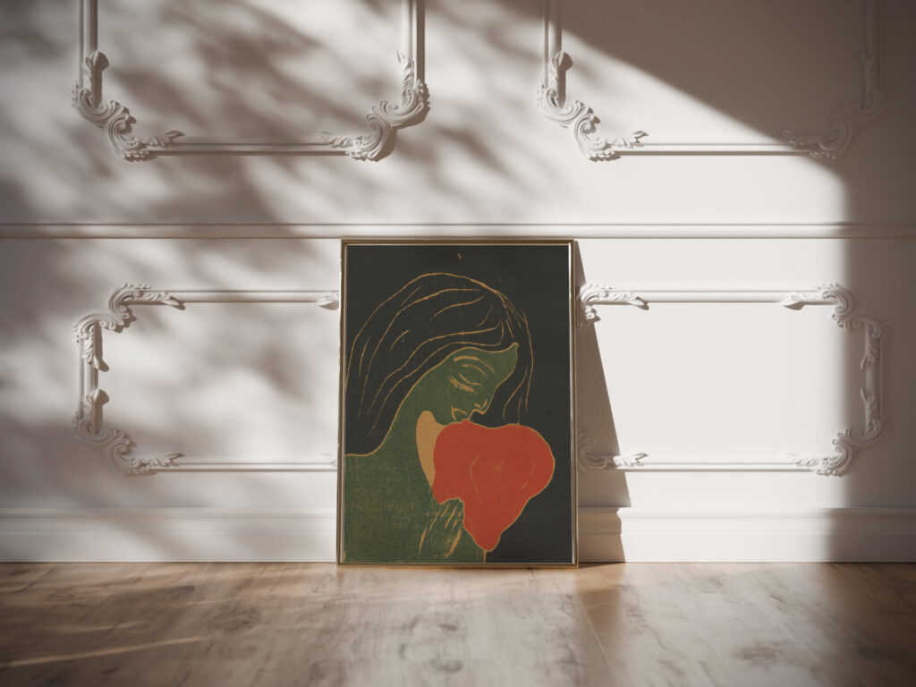 Das Herz 1899 Edvard Munch video mockup