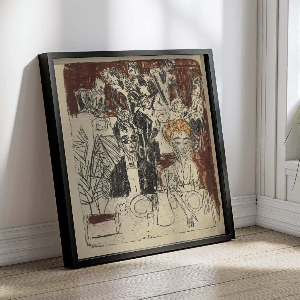 Das Mahl im Sanatorium 1916 Ernst Ludwig Kirchner 4 mockup