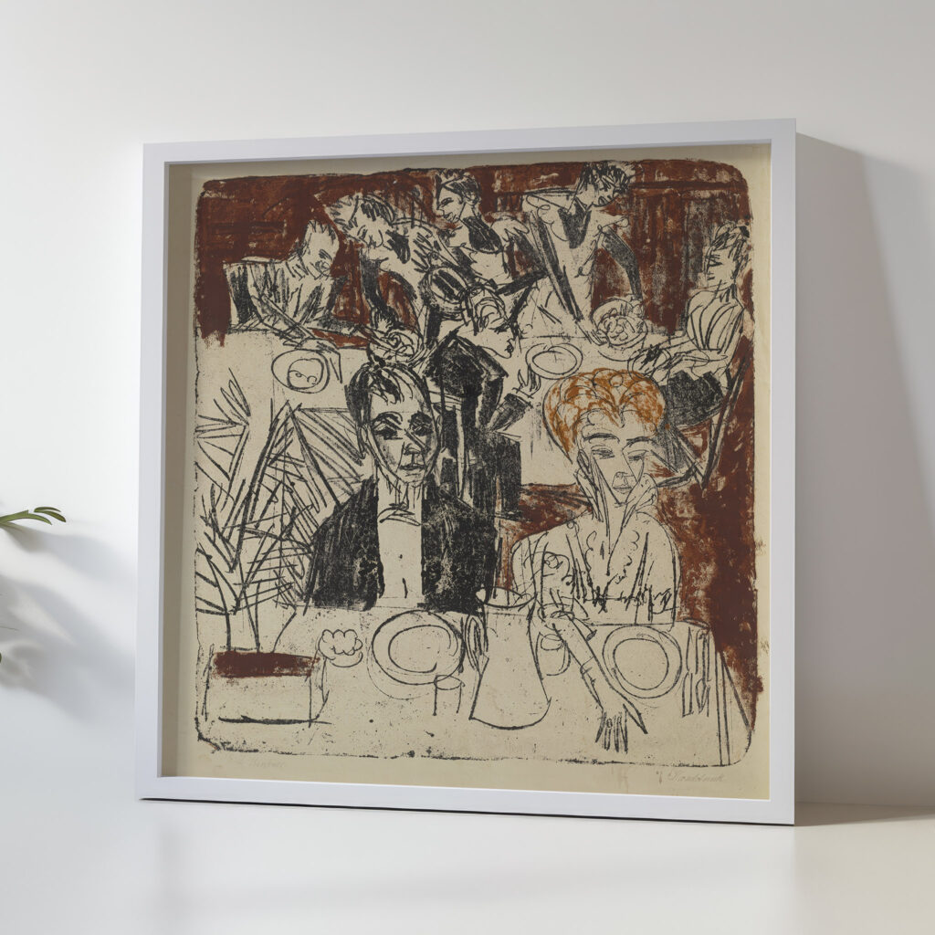 Das Mahl im Sanatorium 1916 Ernst Ludwig Kirchner 5 mockup