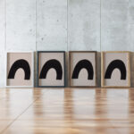 Das Meer 1923 Kurt Schwitters framed posters mockup