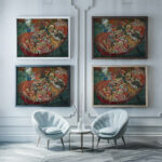 Das Narrenschiff 1922 Oskar Laske framed posters mockup