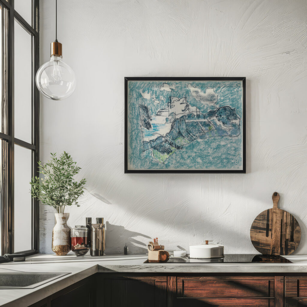 Das Scheerhorn im Schnee und der Griesstock 1936 August Babberger 6 mockup