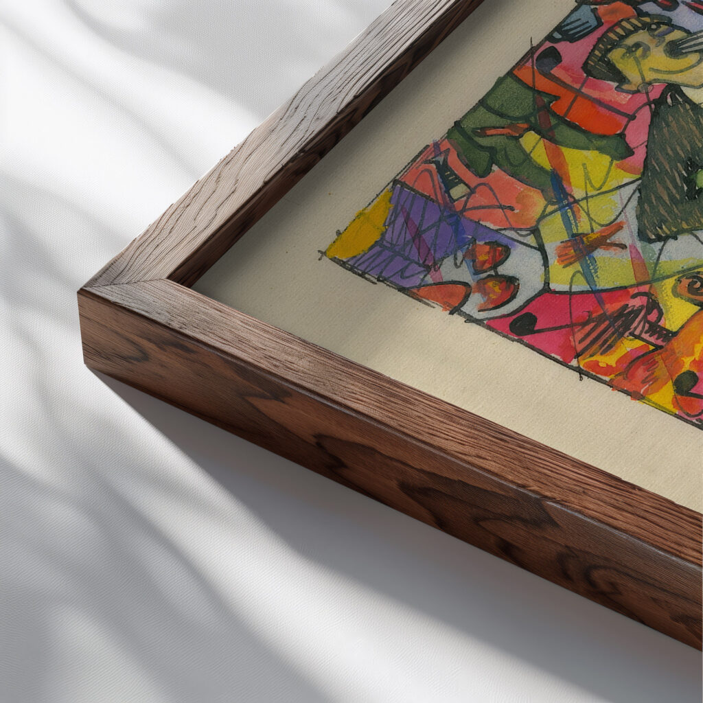 Das altbekannte originelle Abendlokal around 1919 Karl Wiener close up dark wood mockup