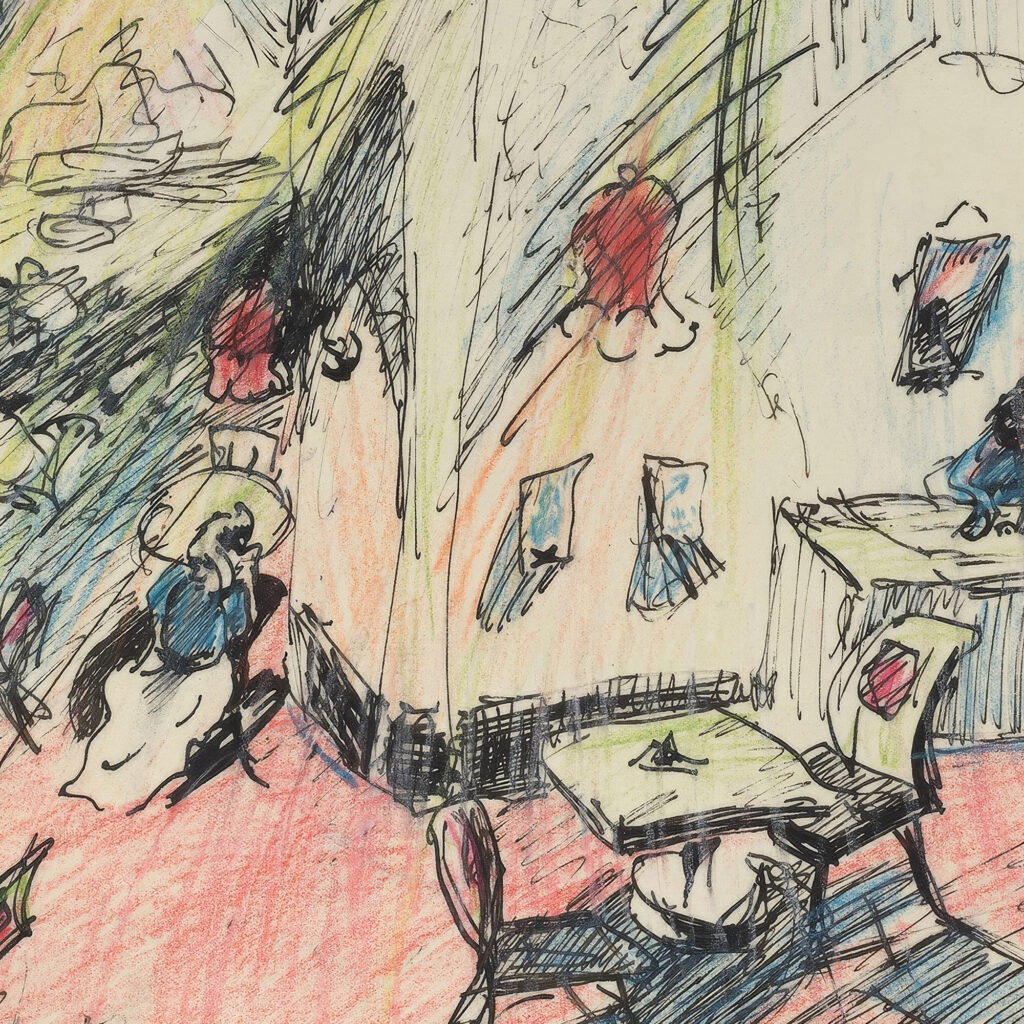 Das leere Cafe The Empty Cafe 1918 Walter Gramatte 8 mockup