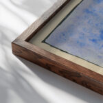 Das nie gelesene Buch around 1923 Karl Wiener close up dark wood mockup