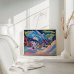 Davos in Winter. Davos in Snow 1923 Ernst Ludwig Kirchner 4 mockup
