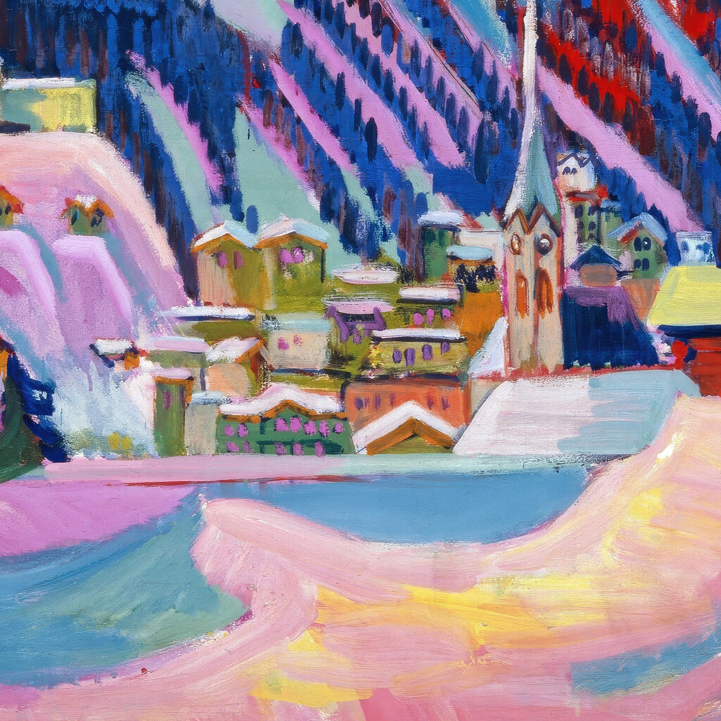 Davos in Winter. Davos in Snow 1923 Ernst Ludwig Kirchner 8 mockup