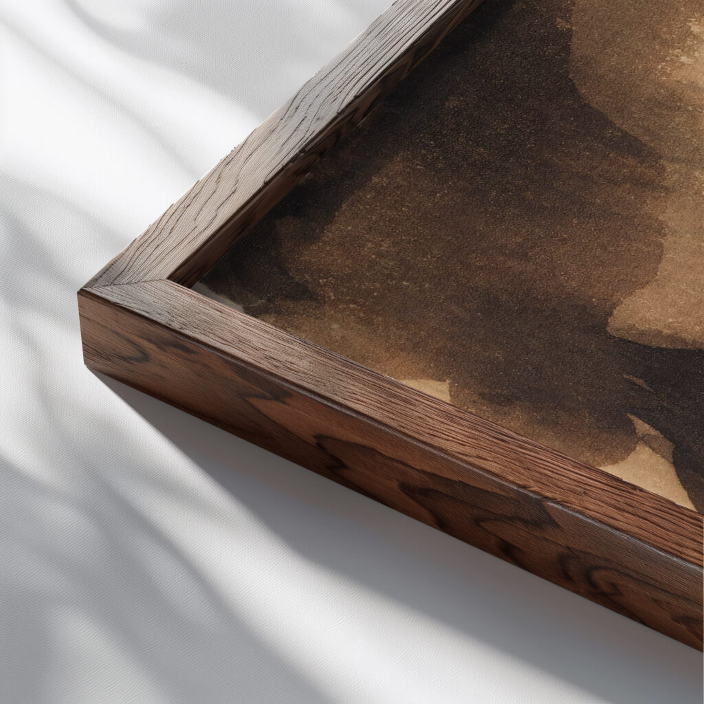 Dawn between 1831 and 1832 John Constable close up dark wood mockup