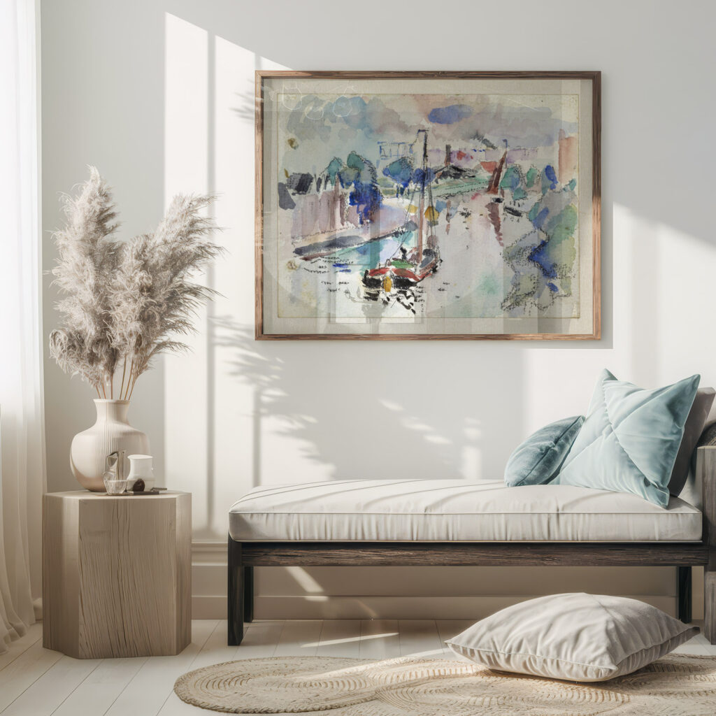 De Kostverloren Vaart te Amsterdam gezien in noordelijke richting 1915 Rik Wouters 5 mockup