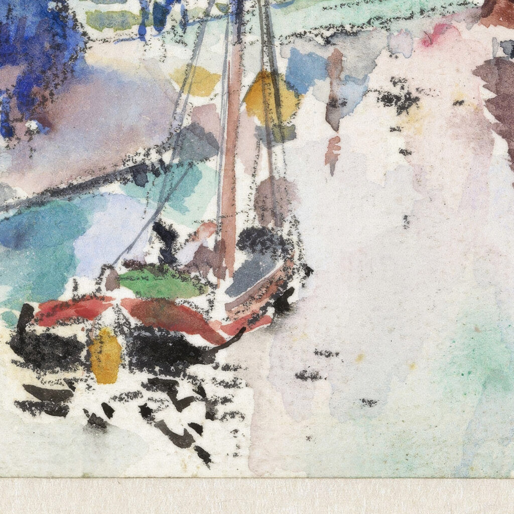 De Kostverloren Vaart te Amsterdam gezien in noordelijke richting 1915 Rik Wouters 8 mockup